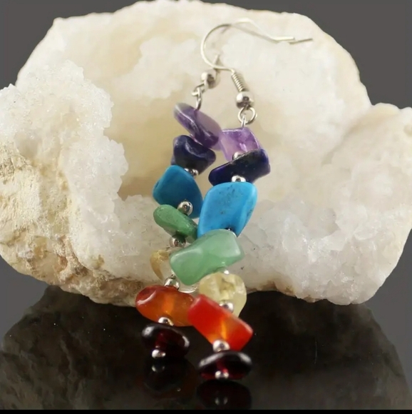 New! Rainbow  dangle  earrings - Picture 5 of 7